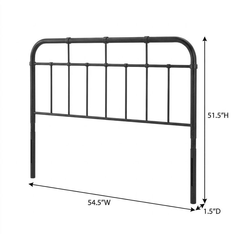 Metal Full Headboard with Sleek Design and Durable Construction image number 2