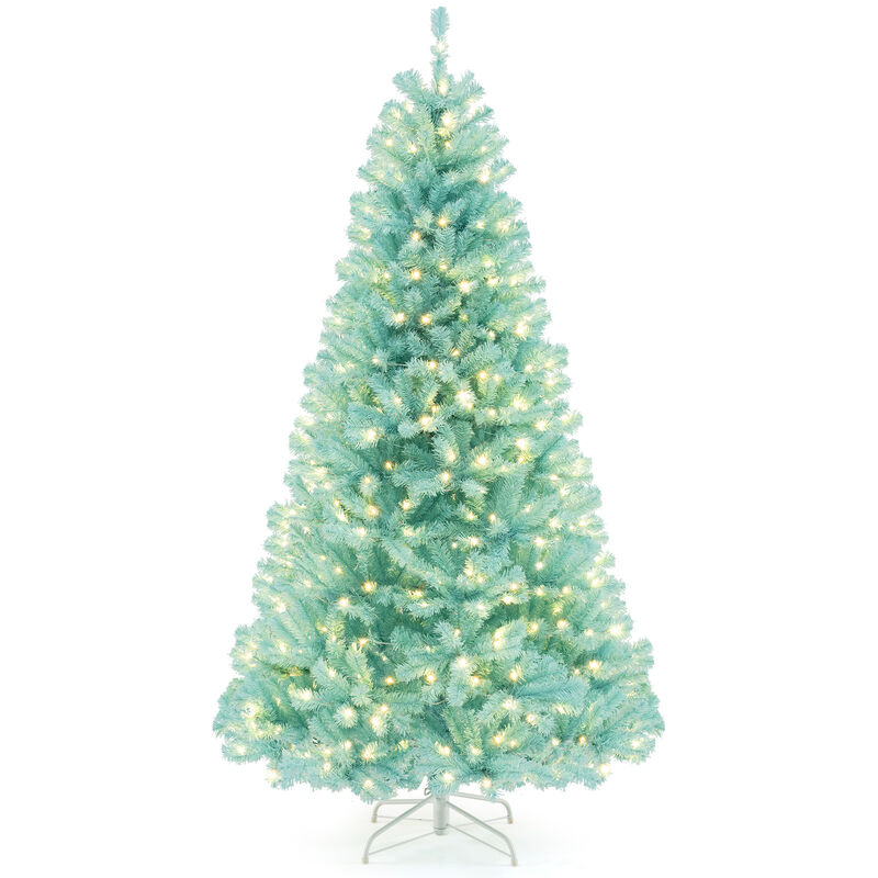 Artificial Christmas Tree with  LED Lights and Foldable Metal Stand