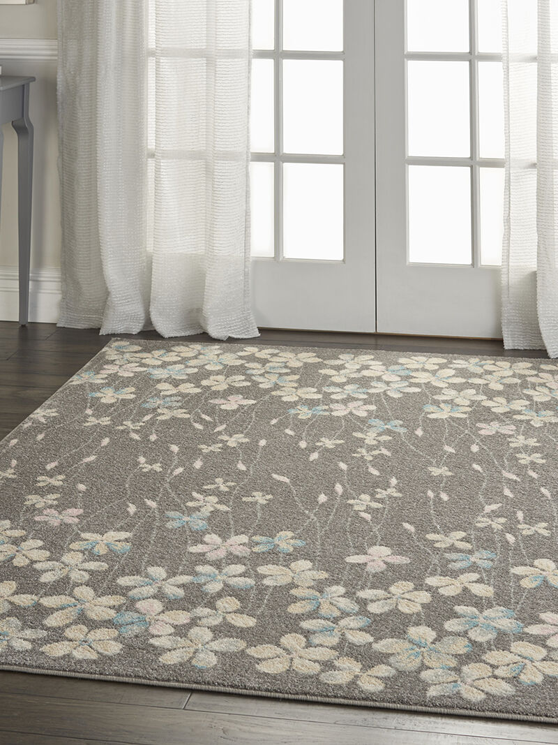 Tranquil TRA04 Gray/Beige 4' x 6' Rug