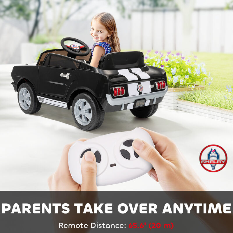 BreeBe Licensed Ford Shelby GT 350 Kids Ride On Car with Remote Control, Adjustable Speed, MP3, Smooth Start, LED Lights image number 4