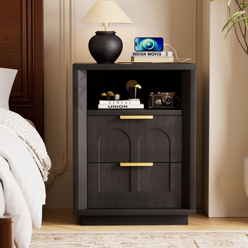 Fonkwa two-piece bedside table set image number 1