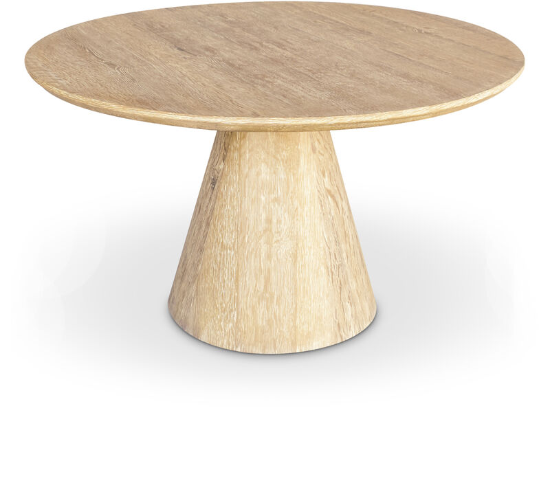 Meridian Furniture Linette White Oak Dining Table image number 0