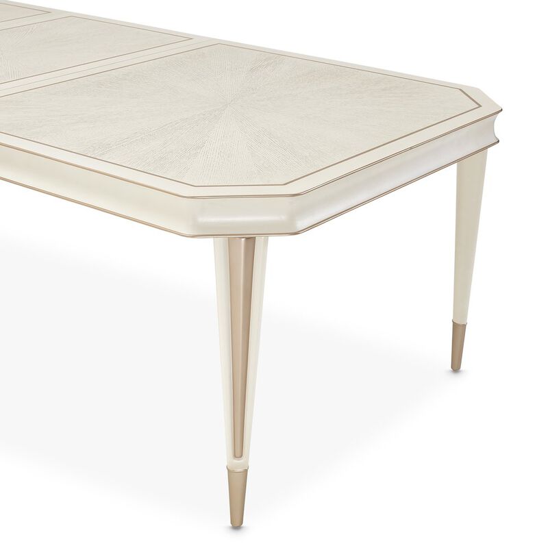 Michael Amini La Rachelle Rectangular Dining Table - Champagne