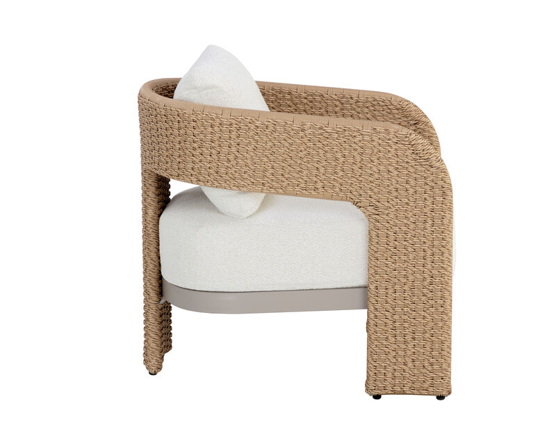 Kellan Natural Louis Cream Lounge Chair image number 2