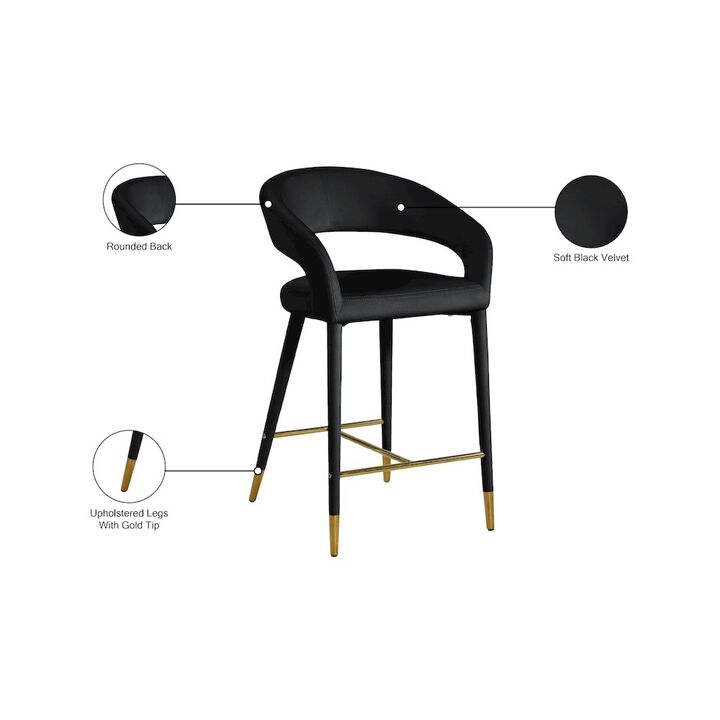 Meridian Furniture Destiny Velvet Stool