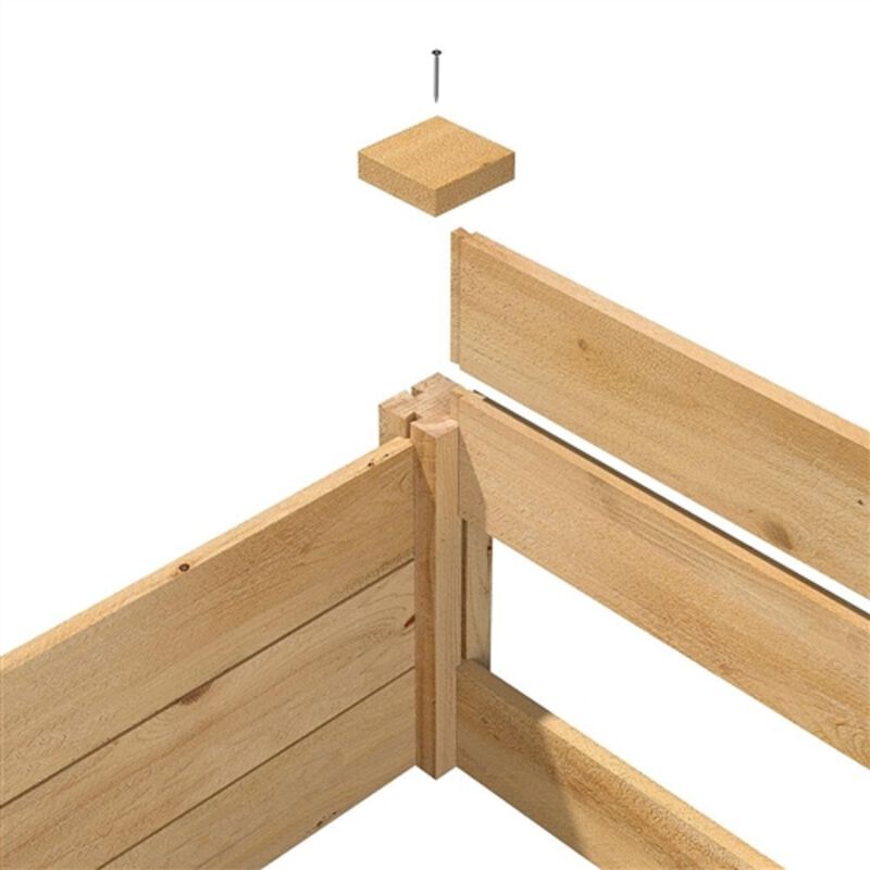 Premium Cedar Wood Garden Bed – Deep Planter Box for Flowers, Fruits & Vegetables