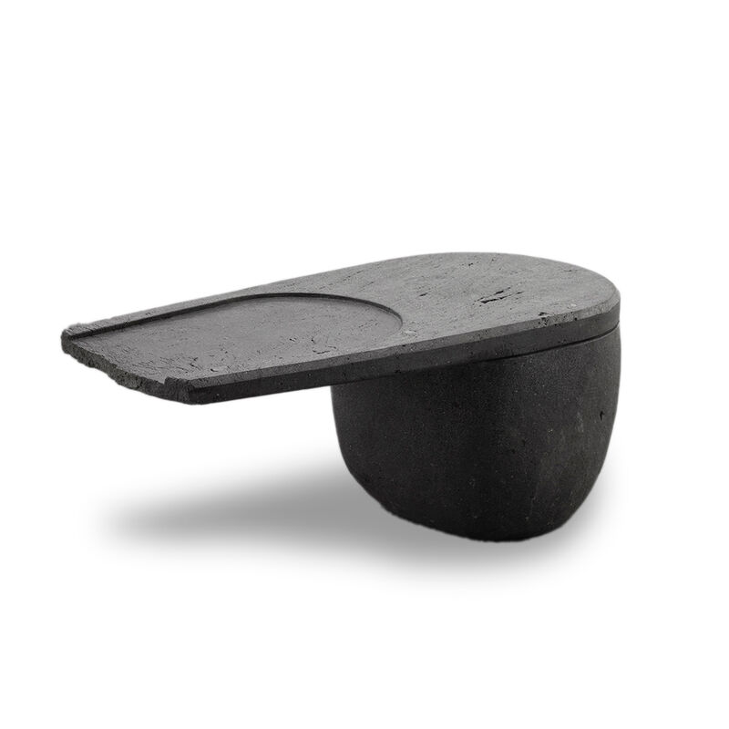 CENTRO Coffee Table Handcarved Volcanic Stone by ANDEAN, One-of-a-Kind