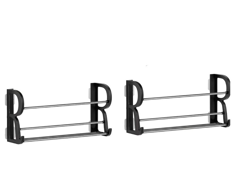Stainless Steel Shoe Rack Simple Storage Device Wall Mounted image number 0