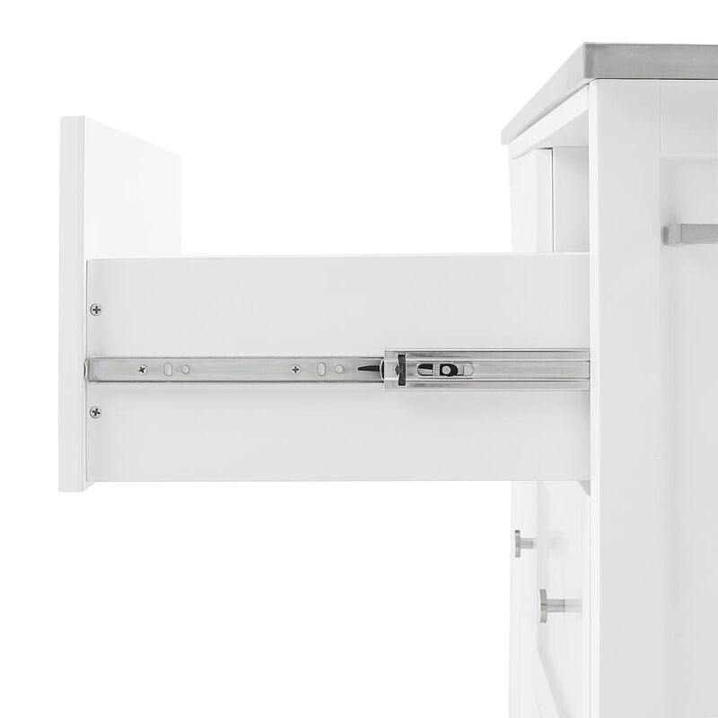 Crosley Furniture Soren Stainless Steel Top Kitchen Island/Cart