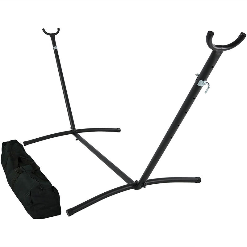 Sunnydaze Steel Hammock Stand with Carrying Case - 100 in