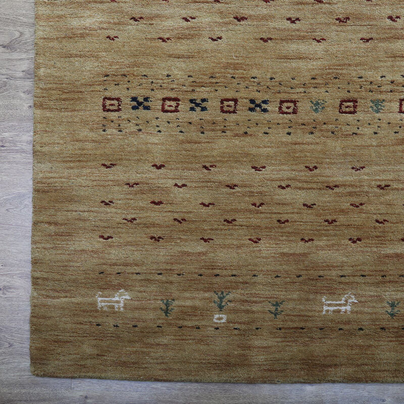 RUGSOTIC CARPETS HAND KNOTTED LOOM WOOL ECO-FRIENDLY AREA RUGS  - High Pile Thick Handmade Anti Skid Area Rugs for Living Room, Bed Room (L00585) image number 3