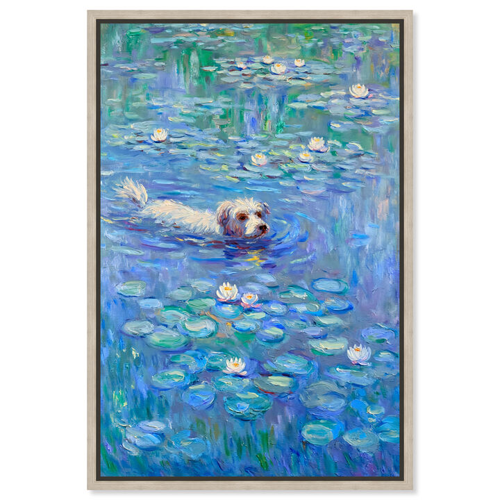 Lily Lagoon IV Animals Canvas Print by Art Remedy