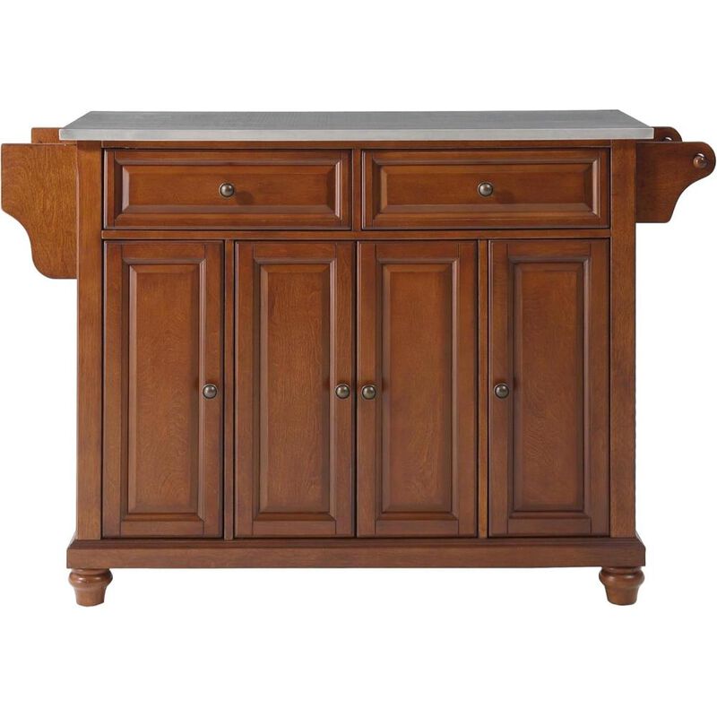 Cambridge Stainless Steel Top Full Size Kitchen Island/Cart
