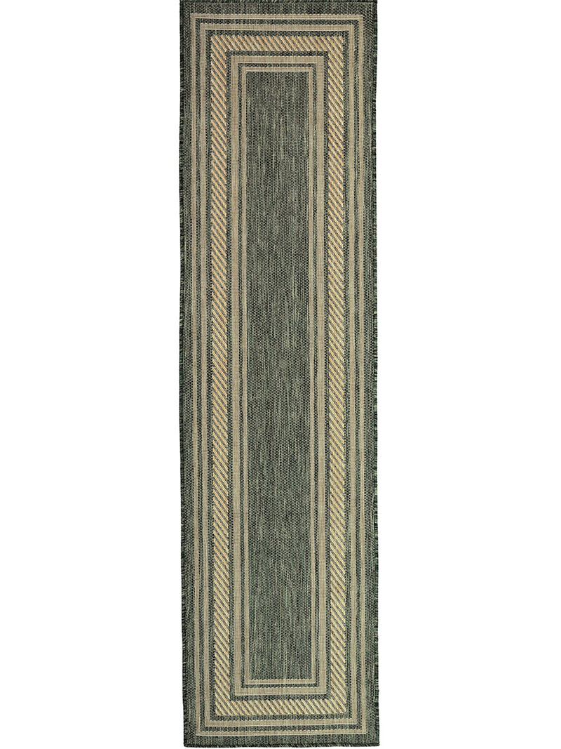 Horizon Indoor/Outdoor HOZ03 Green 2'2" x 8' Rug
