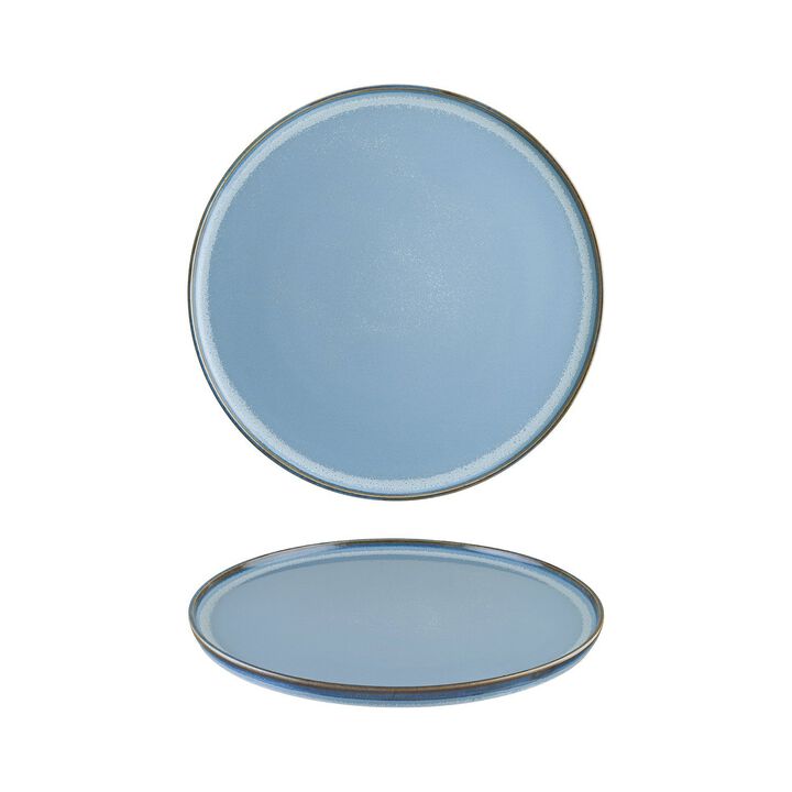 Sky dia.11" Round Blue Porcelain Plate
