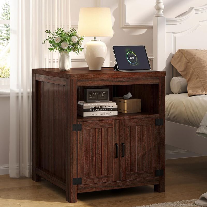 End Table with Charging Station image number 5