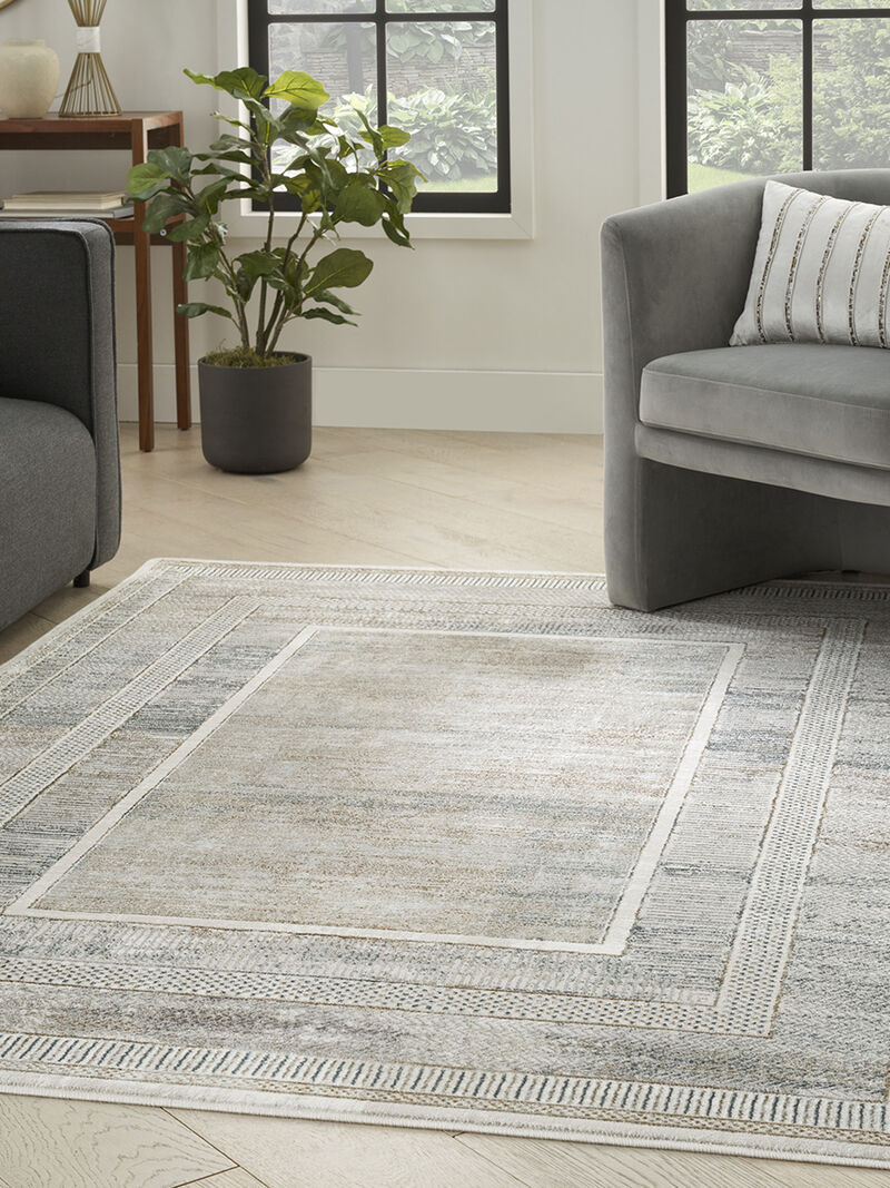 Glitz GLZ07 Ivory/Multicolor 7'10" x 9'10" Rug