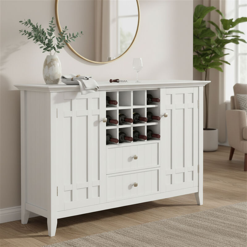 Simpli Home Bedford Sideboard Buffet and Wine Rack image number 1