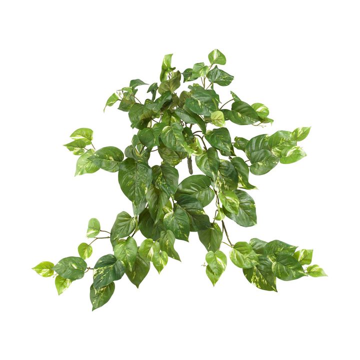 Nearly Natural 30-in Pothos Hanging Bush (Set of 3)