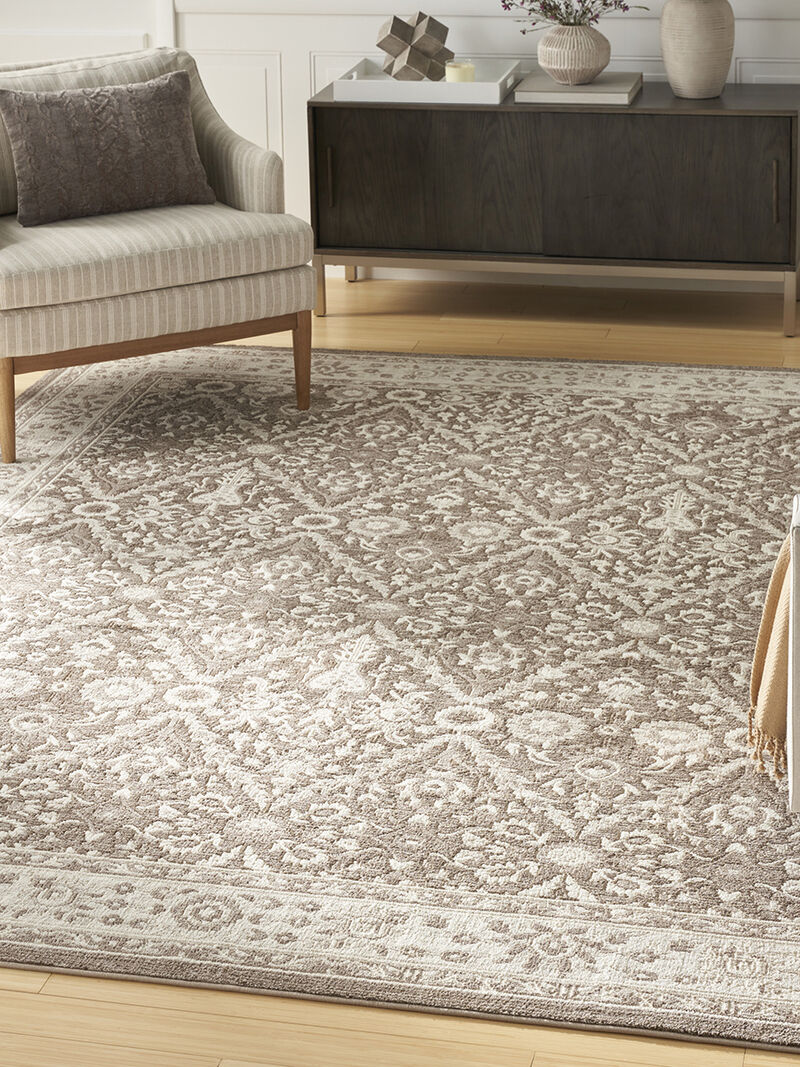 Eco Cycle ECY04 Ivory/Mocha 9' x 12' Rug