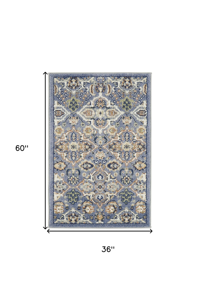 HomeRoots Floral Power Loom Area Rug image number 4
