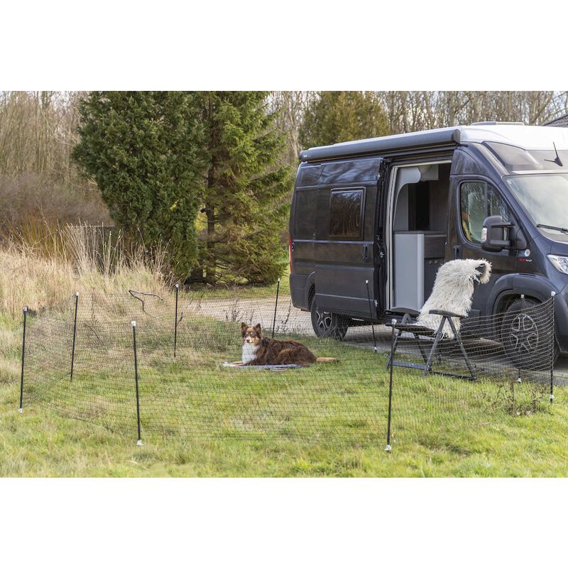 TRIXIE Portable Pet Fence, Mesh Dog Playpen, Outdoor Camping Fence, Easy to Transport image number 2