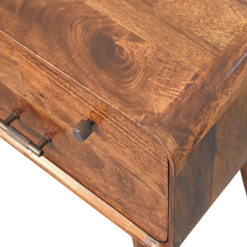 Artisan Furniture Solid Wood Avora 3-Drawer Chestnut Nightstand