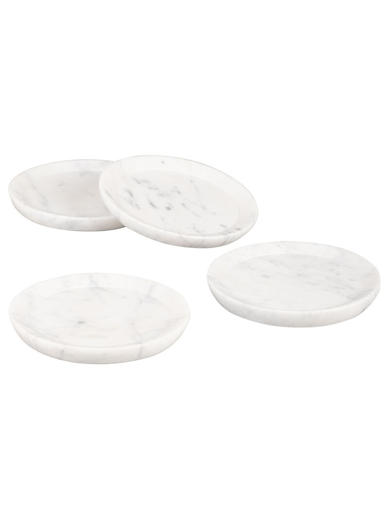 Paloma Marble Coasters, Set of 4 image number 0