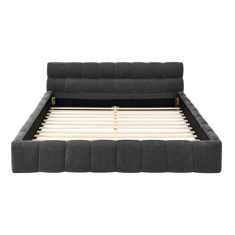 TATEUS Upholstered Platform Bed image number 2