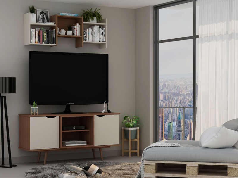 Hampton Brown TV Stand