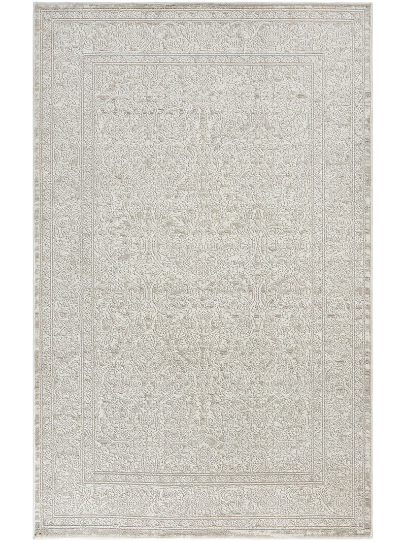 Eco Cycle ECY03 Ivory/Beige 5'3" x 7'3" Rug
