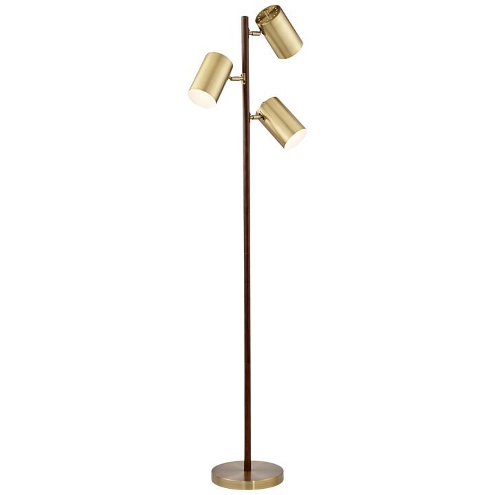 Donatello Walnut Floor Lamp
