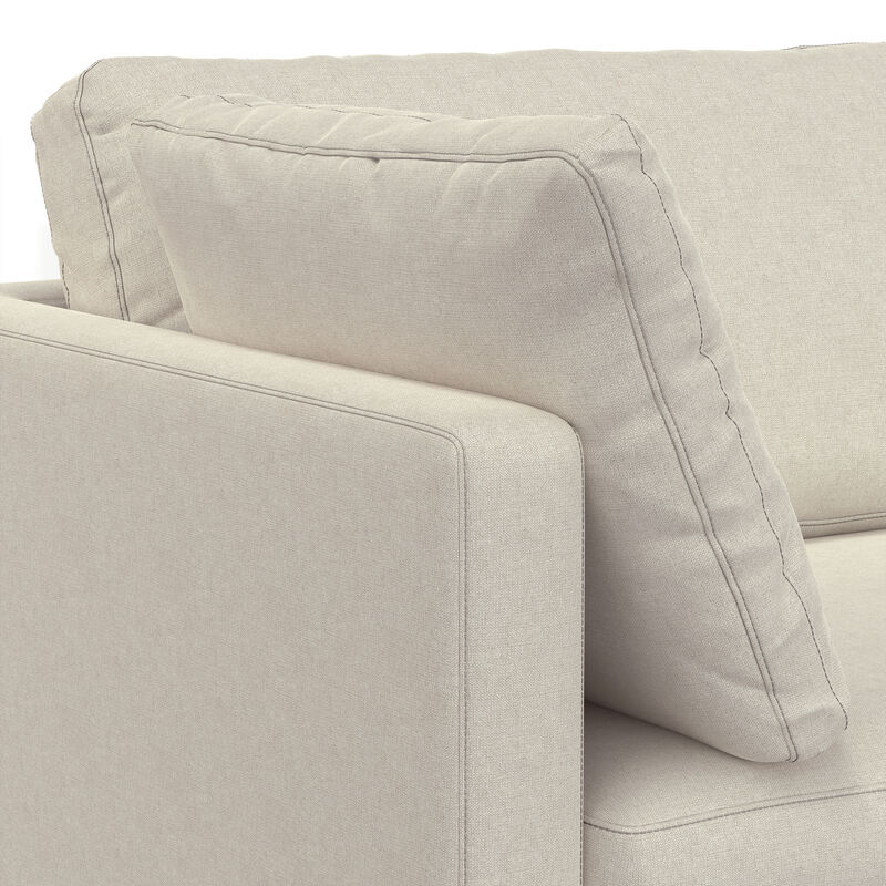 Ava 90-inch Sofa in Tightly Woven Performance Fabric
