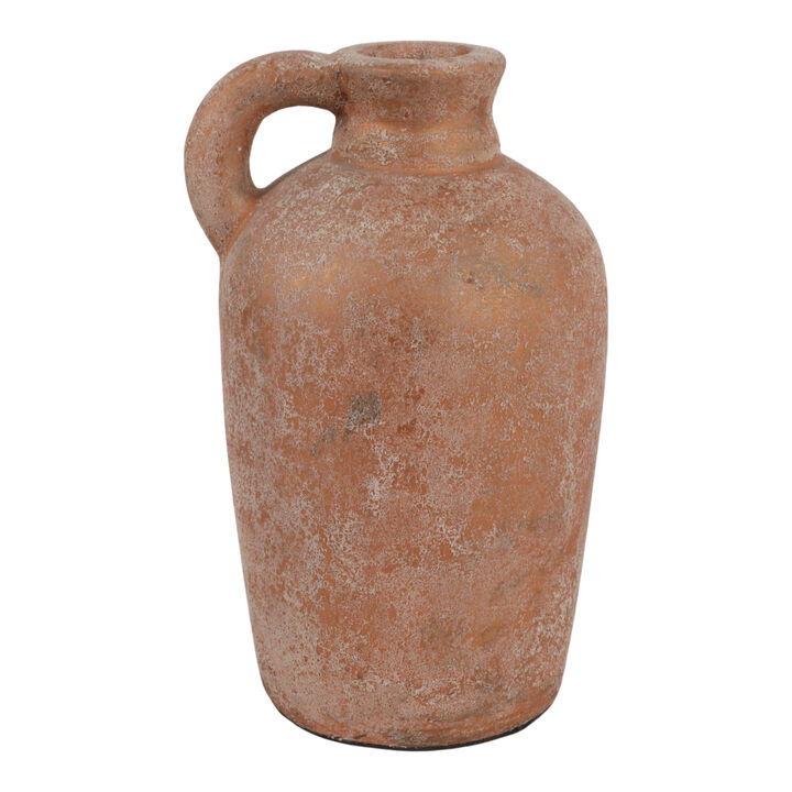 Terracotta Textured Jug Vase