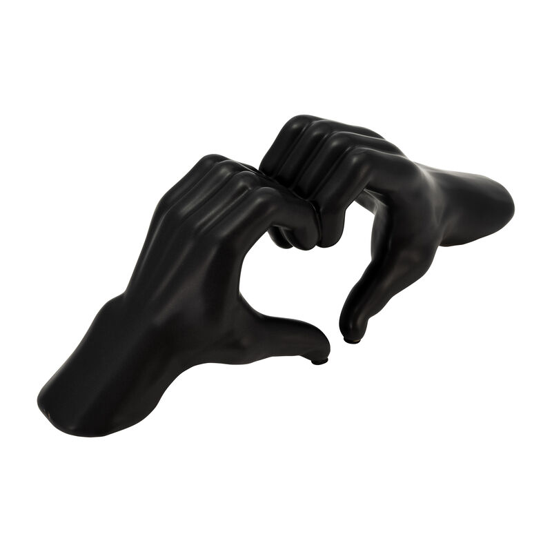 5" Hand-heart, Black image number 4