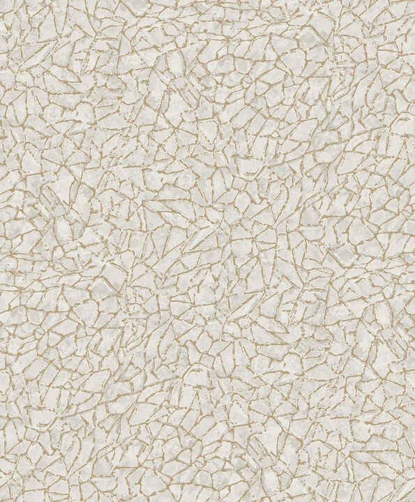 Soma Silver Metallic Crackling Wallpaper