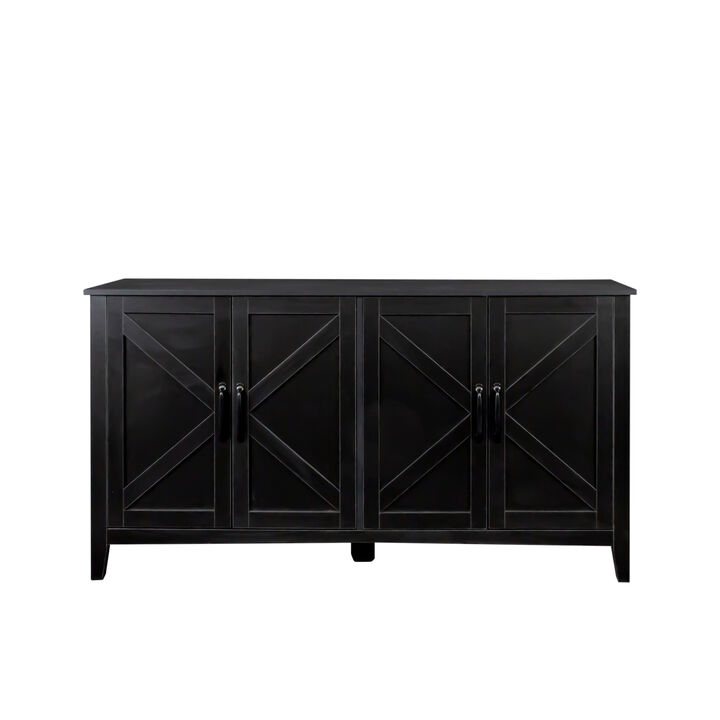 Merax Freestanding 4-Door Sideboard Storage Cabinet