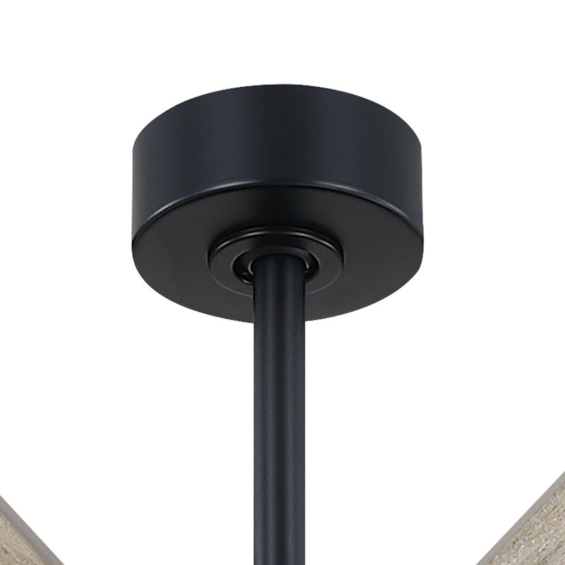 84" Black Farmhouse Windmill 8 Blade Reversible DC Dimmable Extra Large Ceiling Fan with LED Light and Remote image number 7