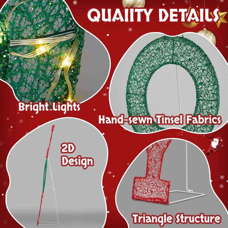 Pre-Lit JOY Letter Display with Warm White LED Lights for Outdoor Decor image number 6