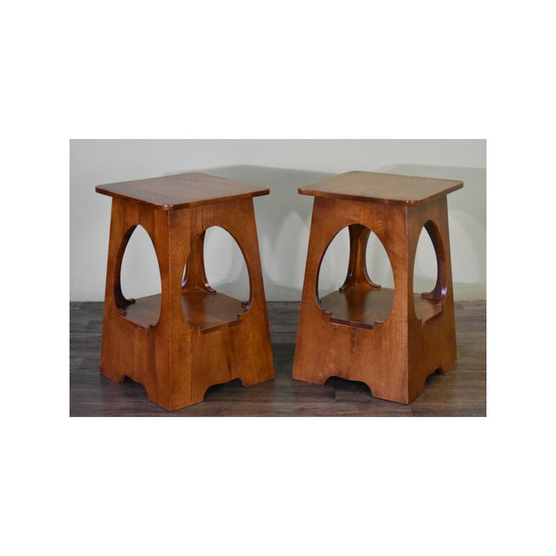 Crafters and Weavers Arts and Crafts / Mission Style Taboret End Table