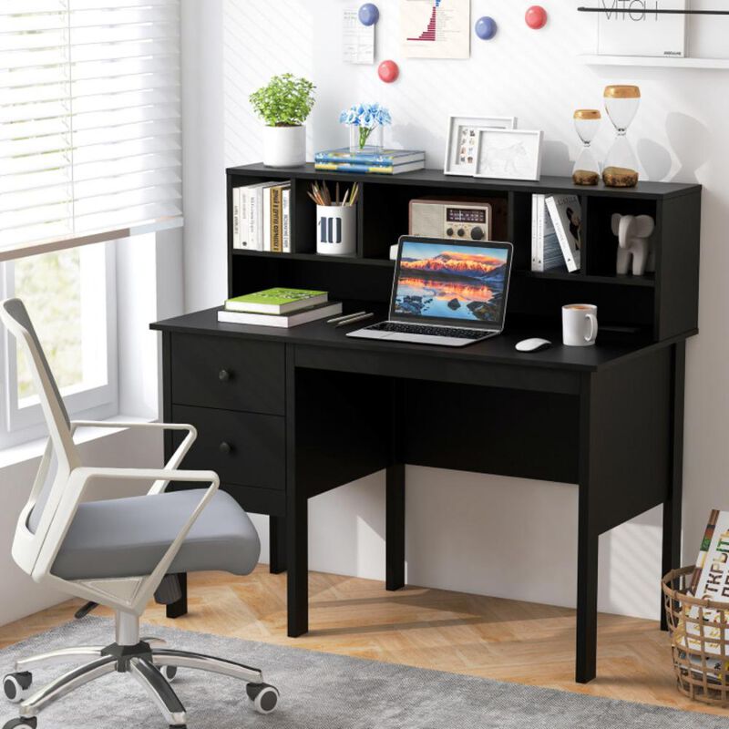 Hivvago 48 Inch Home Office Computer Desk with Type-C Power Outlets
