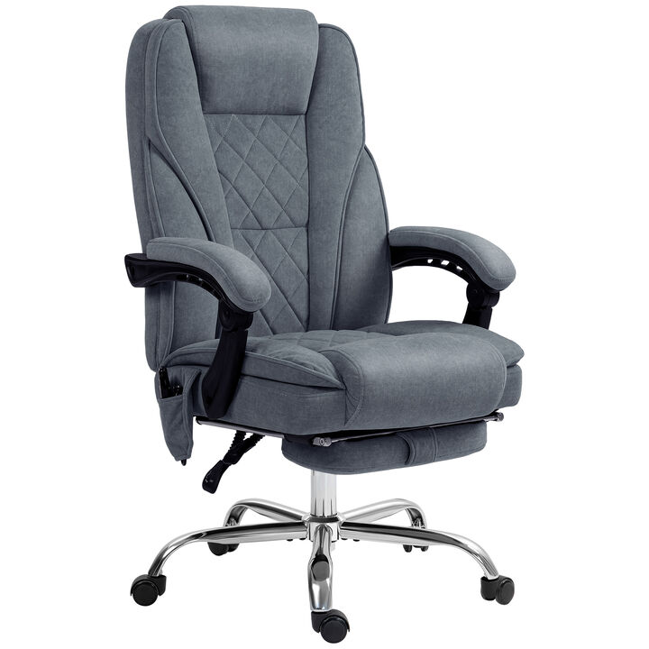 Hivvago Heated Massage Office Chair with Recline and Footrest