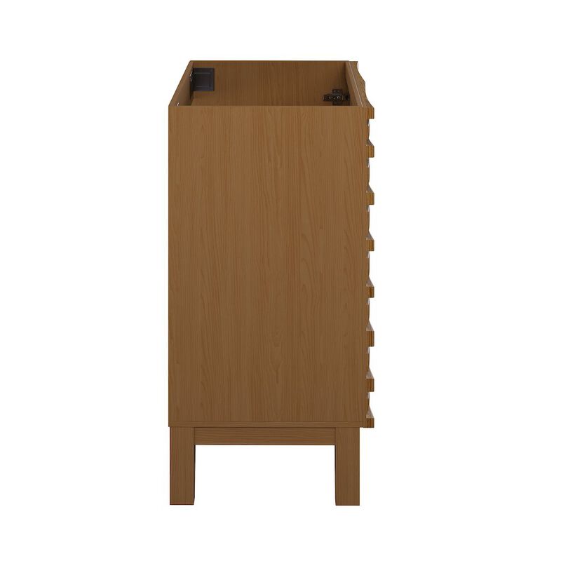 Cascade 30" Freestanding Bathroom Vanity Cabinet without Top in Brown Oak image number 4