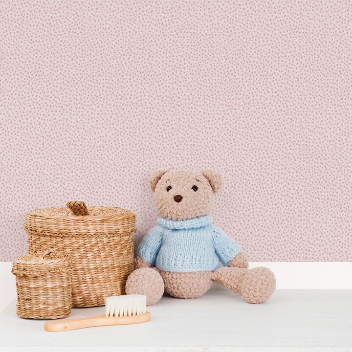 Bambino Dropy Plain Pink Wallpaper 294-1