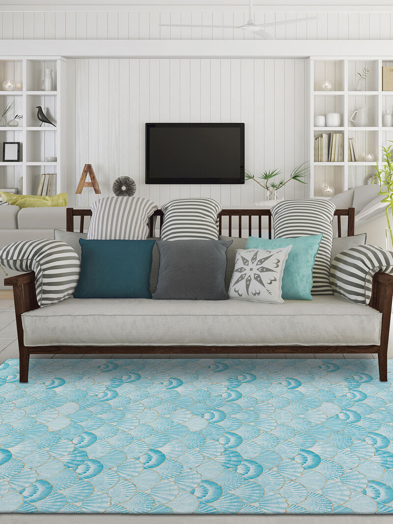 Seabreeze SZ2 Teal 9' x 12' Rug
