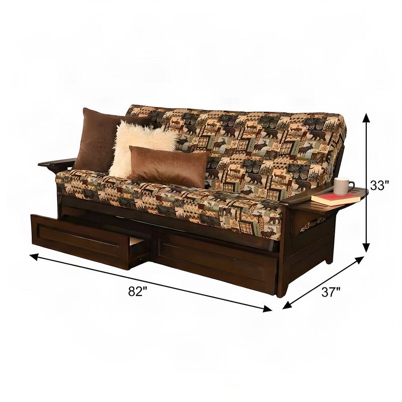 Phoenix Frame-Espresso Finish-Peter's Cabin Mattress-Storage Drawers image number 6