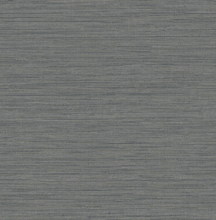 Sheehan Black Faux Grasscloth Wallpaper