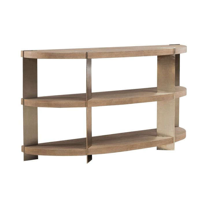 Liberty Furniture Harlow Living Room Sofa Table  - Sandstone & Satin Nickel