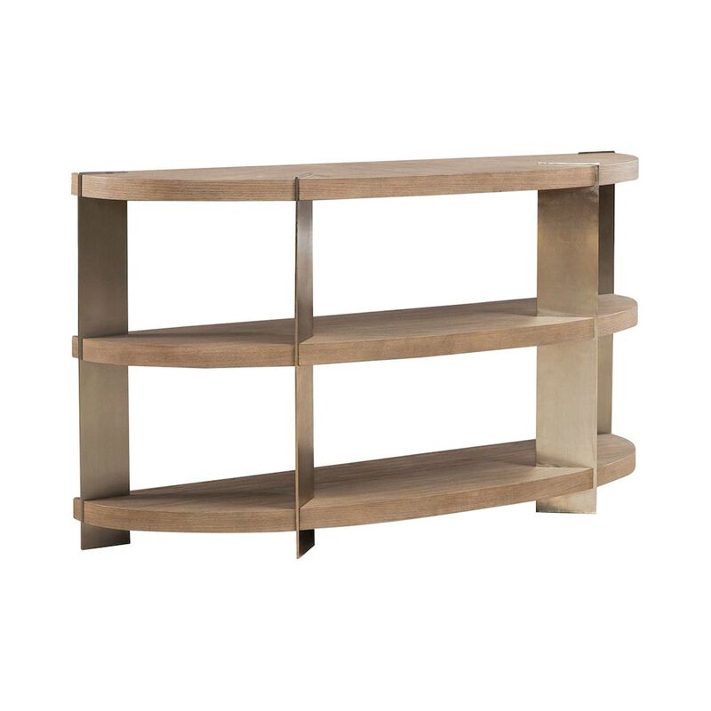 Liberty Furniture Harlow Living Room Sofa Table  - Sandstone & Satin Nickel image number 0