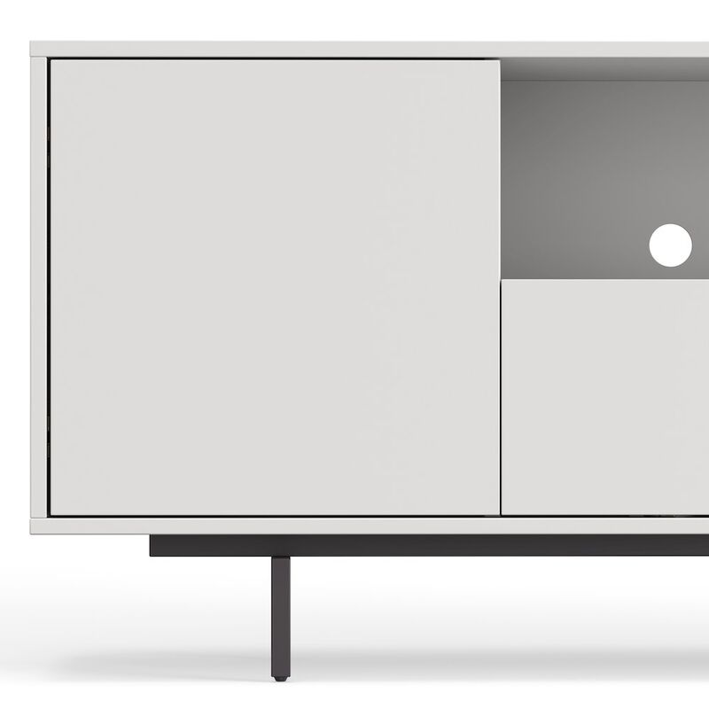 Avichi White Laminate 3 Door TV Console